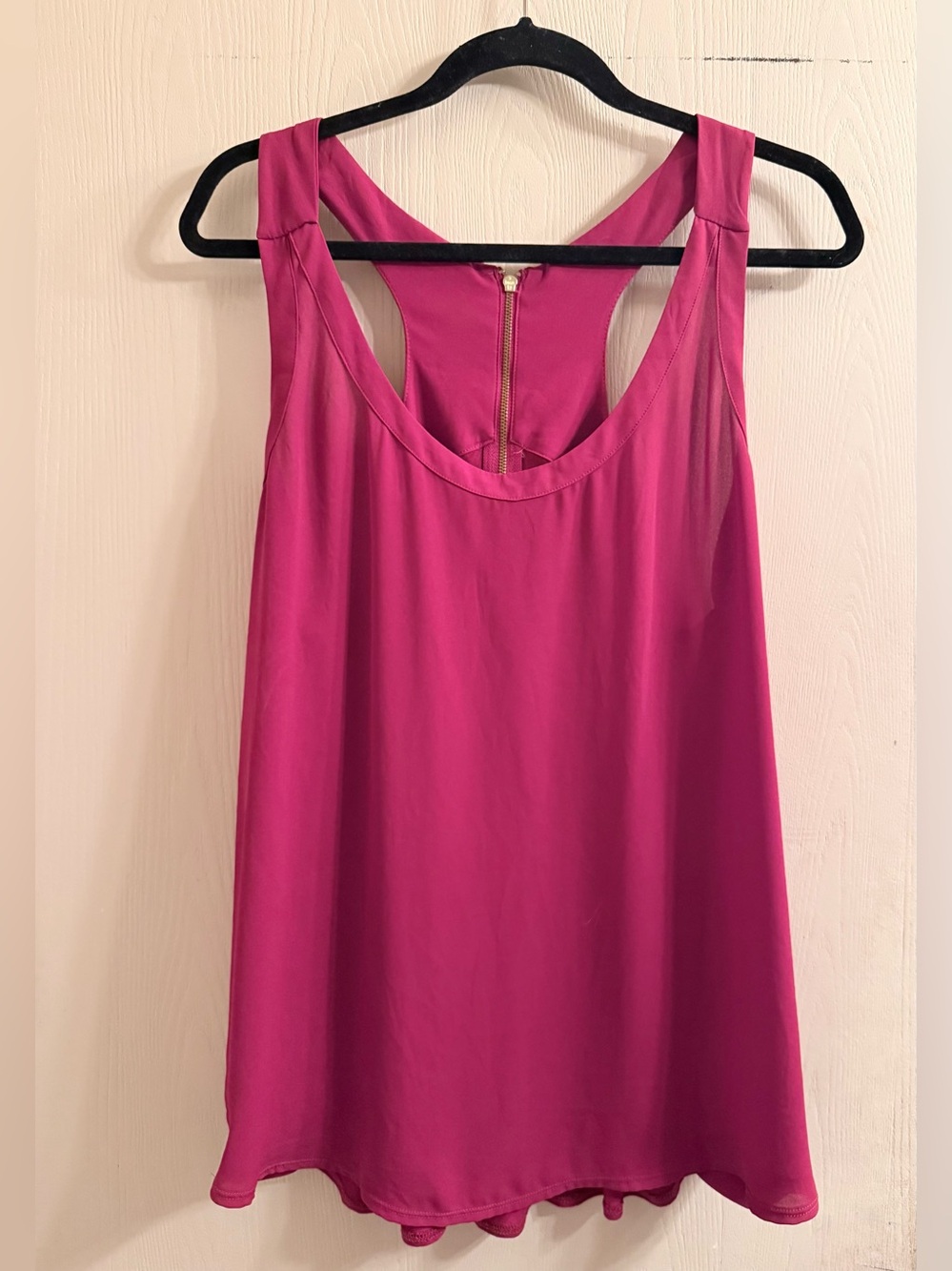 Express Burgundy Racerback Tank Top